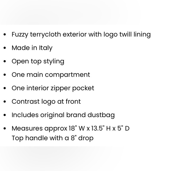 PRADA logo tote terry cloth black - Picture 10 of 10